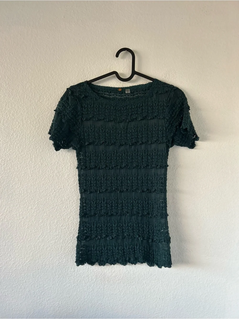 Free People One Angelina Lace Tee Size XS